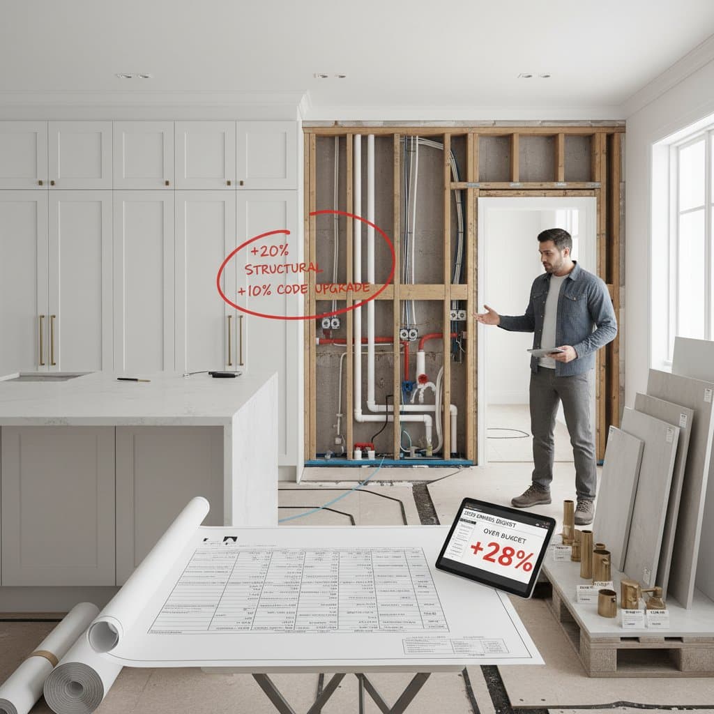 Image for Hidden Kitchen Remodel Costs That Blow Budgets 15-30%