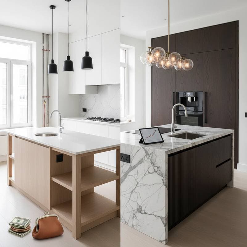 Image for Kitchen Island Costs: $500 to $15,000 in 2025