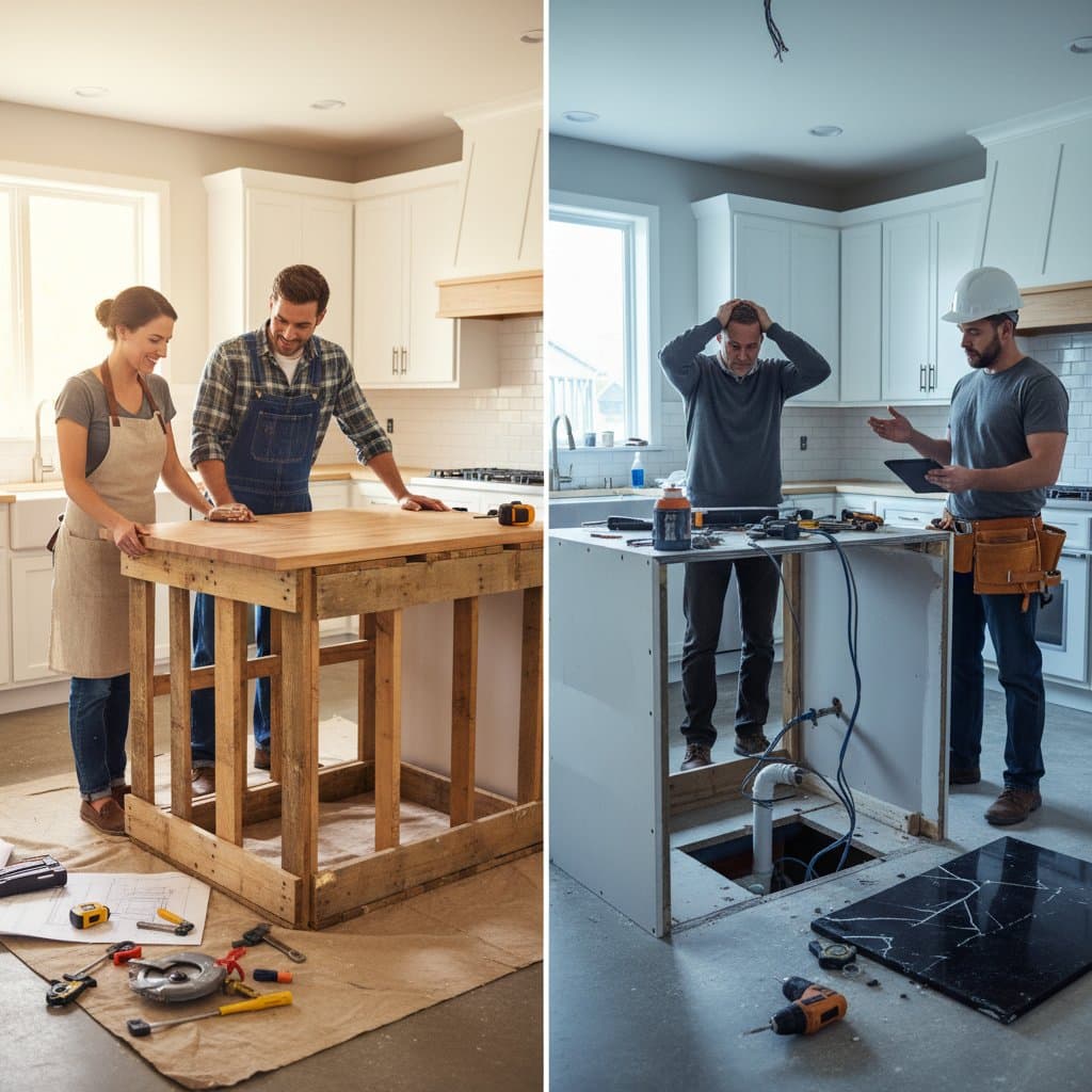 Kitchen Island Costs: When DIY Saves vs When It Backfires