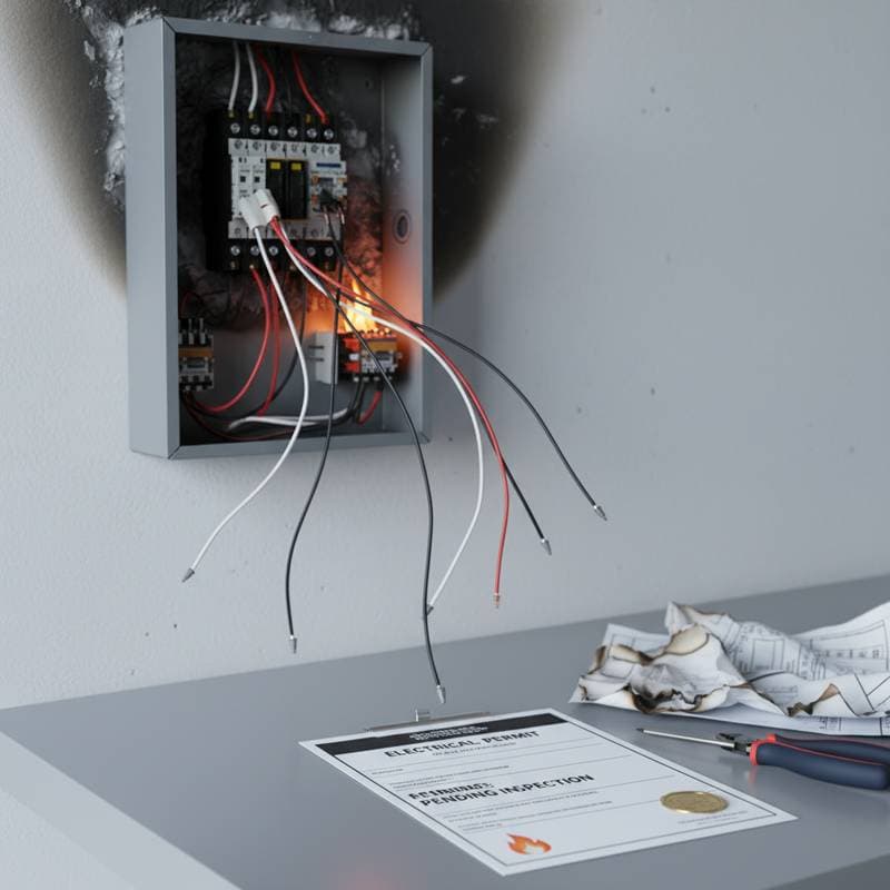 Image for Why DIY Electrical Work Needs Permits to Prevent Fires