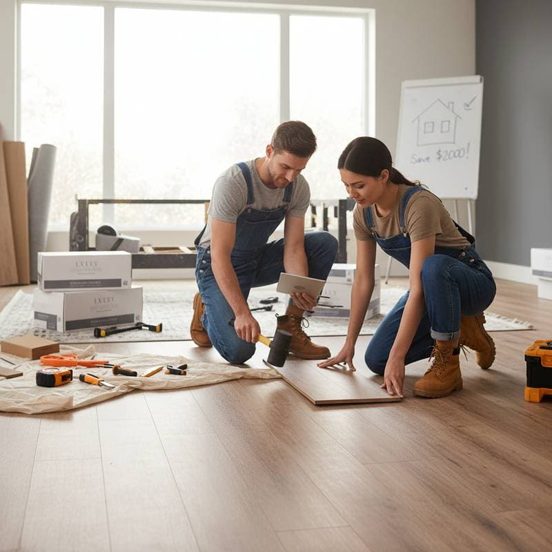 Image for DIY LVP Install Saves $2K Over Hiring Pros