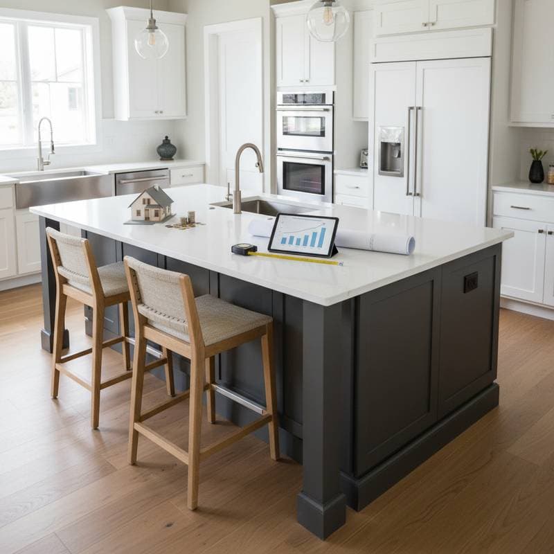 Featured image for Kitchen Island Costs: From $700 to Full Remodel ROI