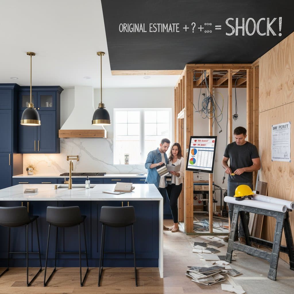 Why Kitchen Remodels Exceed Calculator Estimates