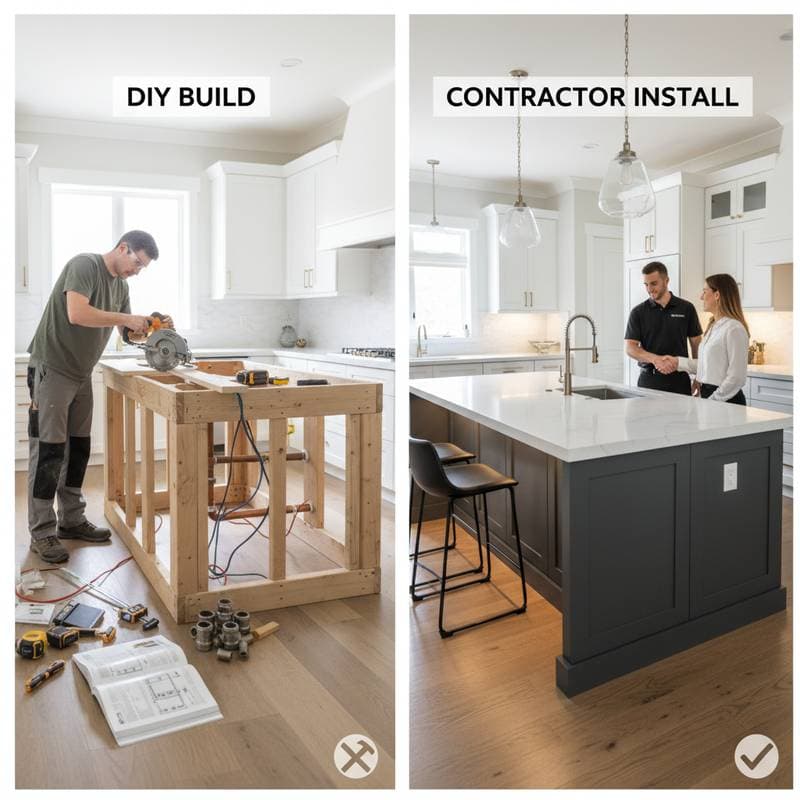 Image for DIY Kitchen Islands: When to Build vs When to Hire
