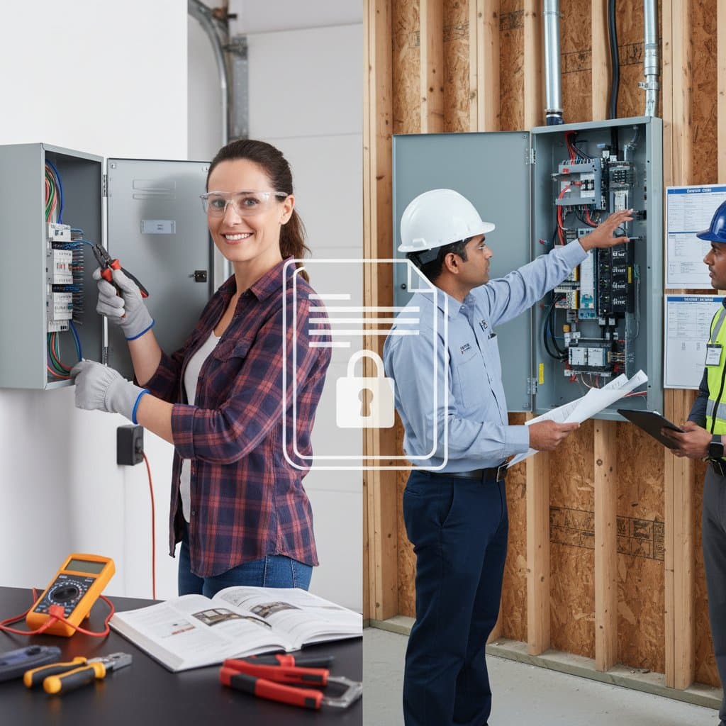 When DIY Electrical Work Legally Requires a Licensed Pro