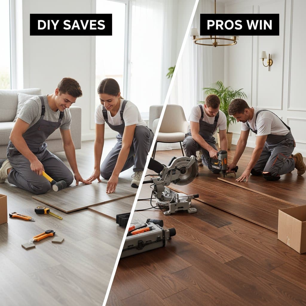 Image for LVP vs Hardwood: When DIY Saves and When Pros Win
