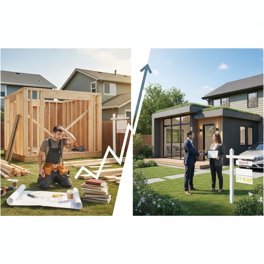 Featured image for The Real Cost Gap: DIY ADU vs Pro Contractor