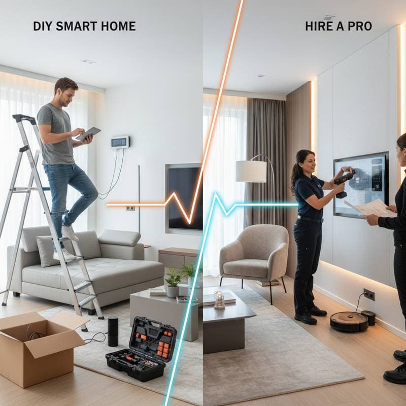 Featured image for Smart Home Installs: When to DIY vs Hire a Pro
