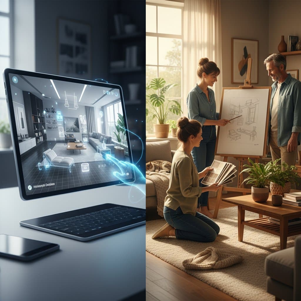 Featured image for AI Design Tools vs Hiring a Real Interior Designer