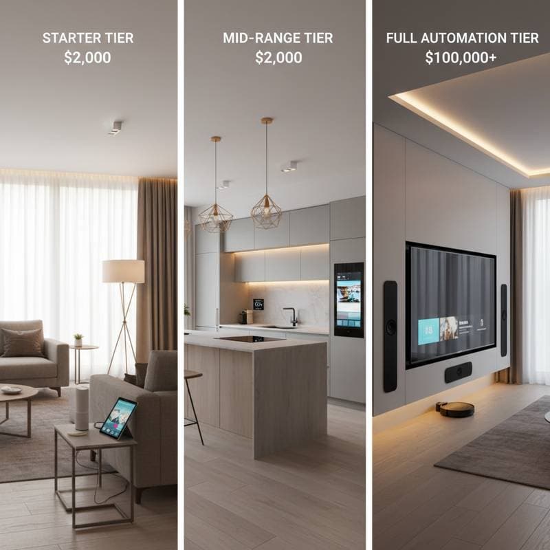 Smart Home Remodel Costs: 3 Budget Tiers Explained