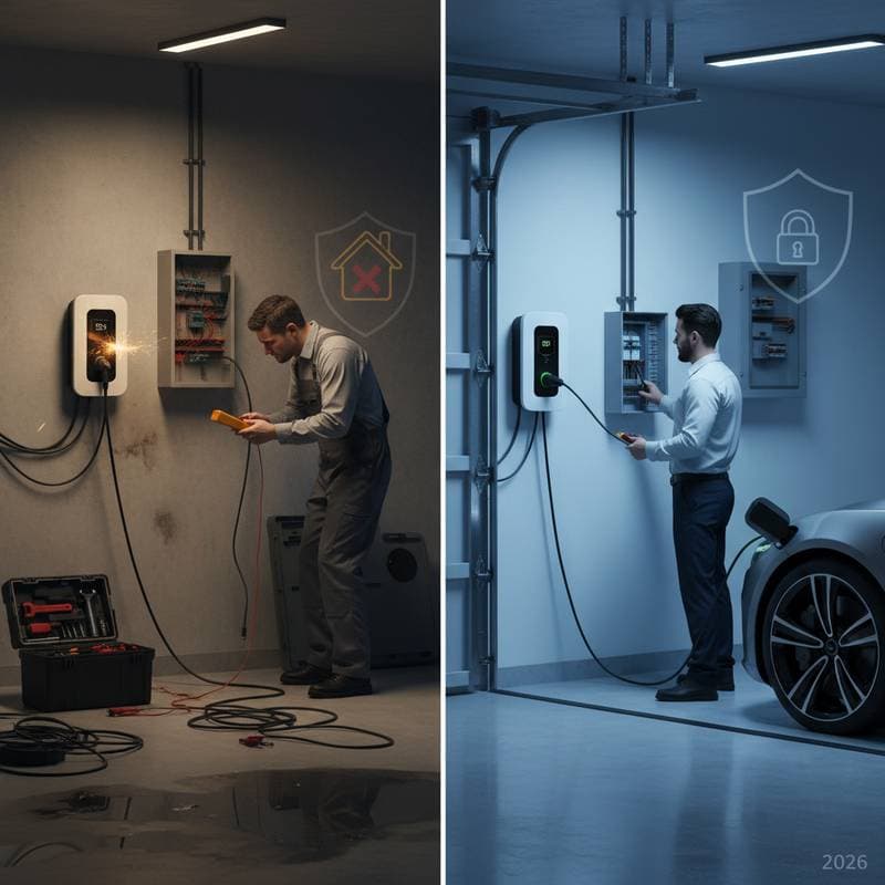 Featured image for Why DIY EV Charger Installs Void Your Insurance