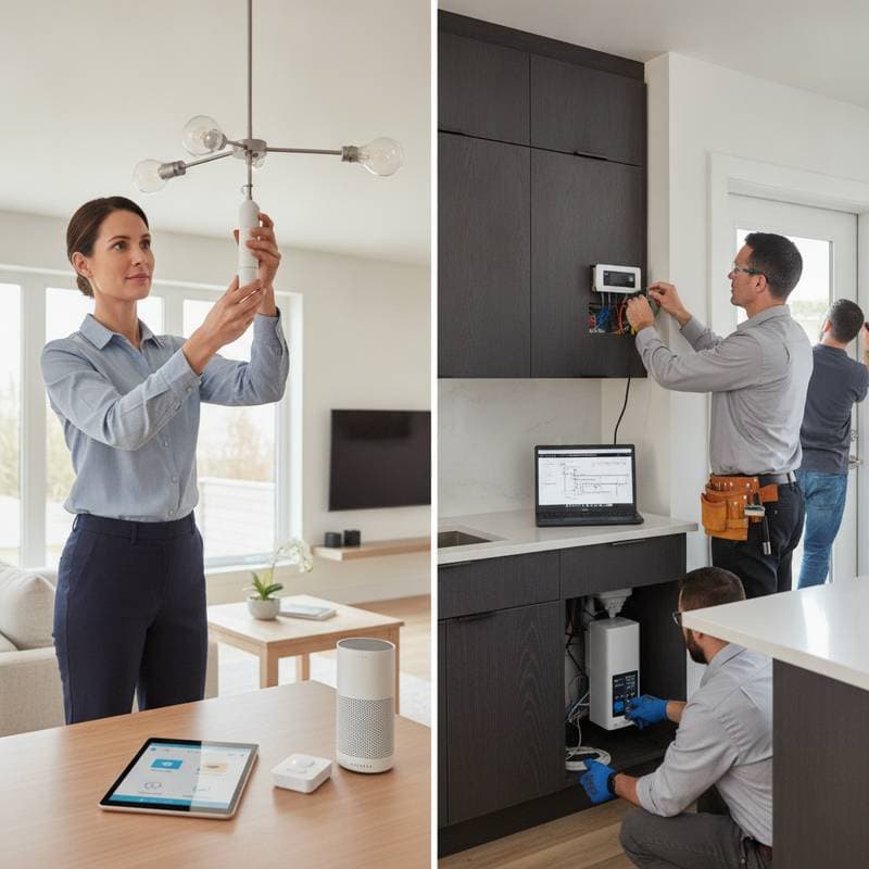 Image for When to DIY Smart Home Tech and When to Call a Pro