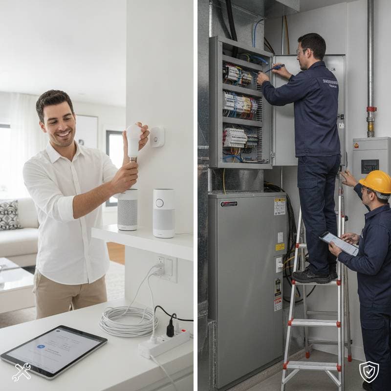 Image for DIY Smart Home: Safe Projects vs Call the Pro