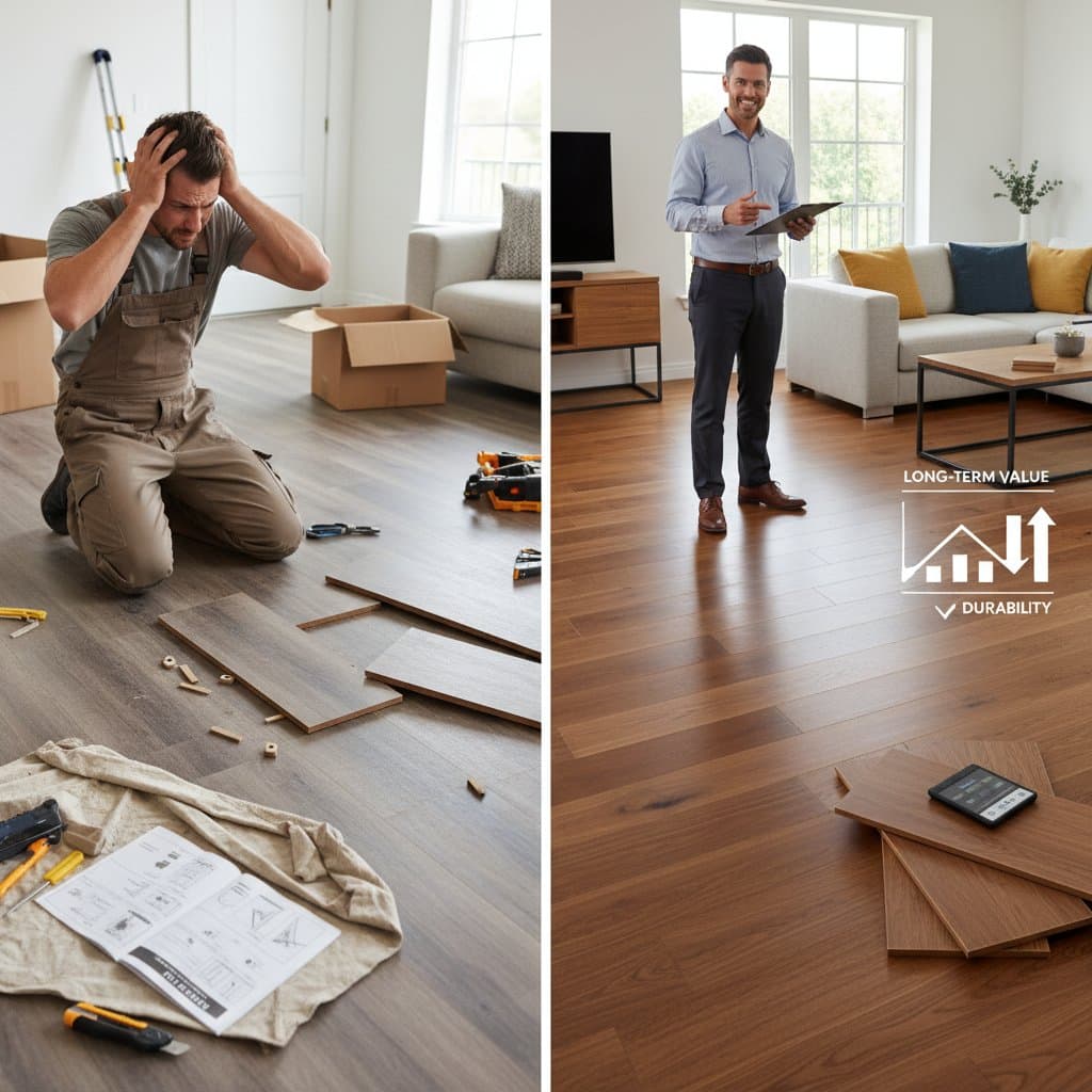 Hardwood vs Vinyl: When DIY Becomes Expensive Regret