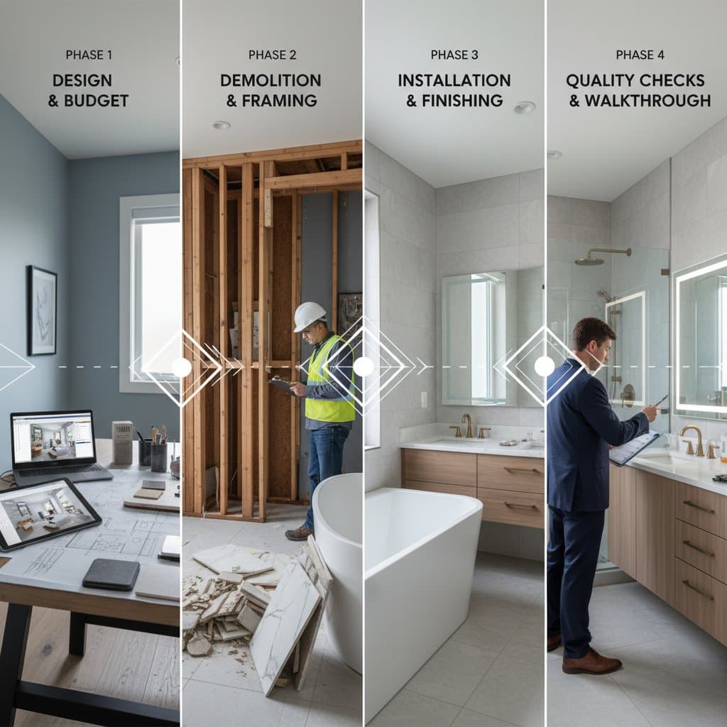 Featured image for Plan Your Bathroom Remodel in Four Clear Phases