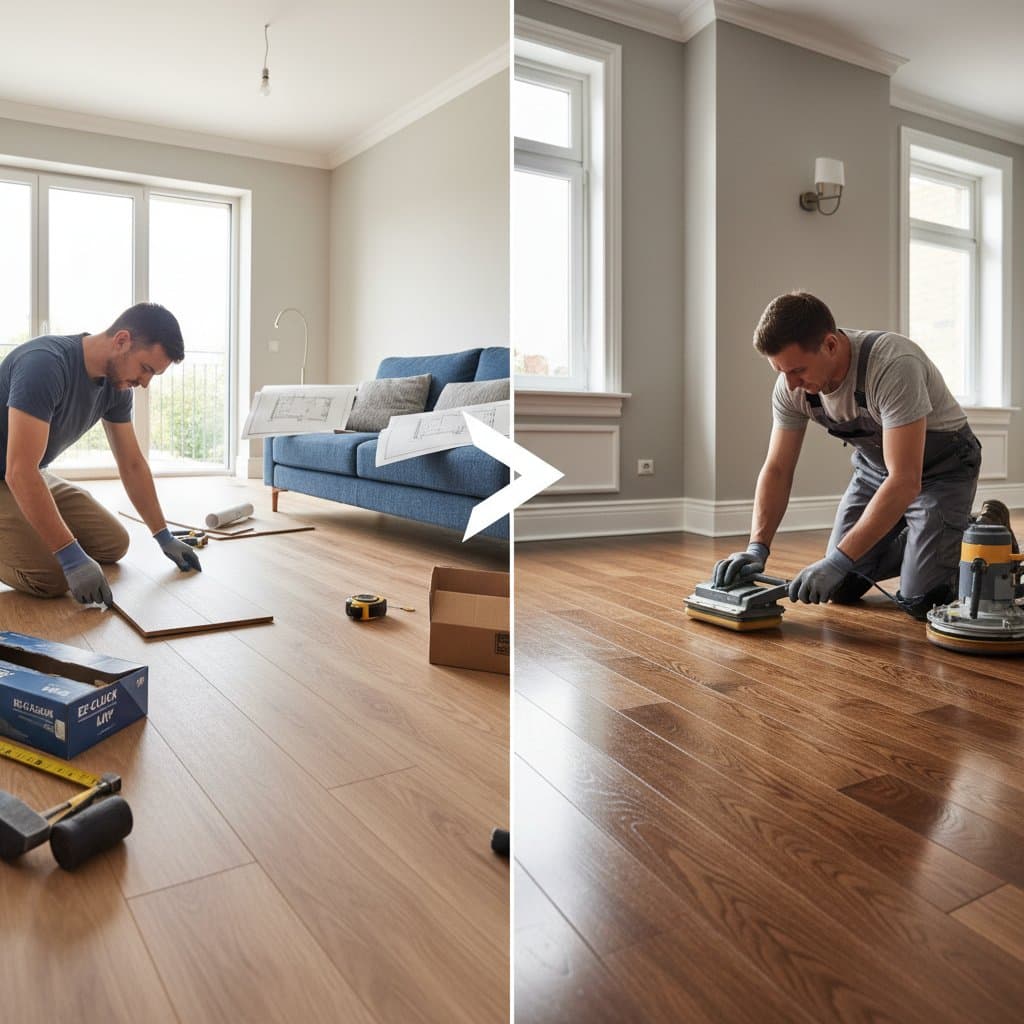 Featured image for LVP vs Hardwood: DIY Wins or Pro Polish Pays Off?