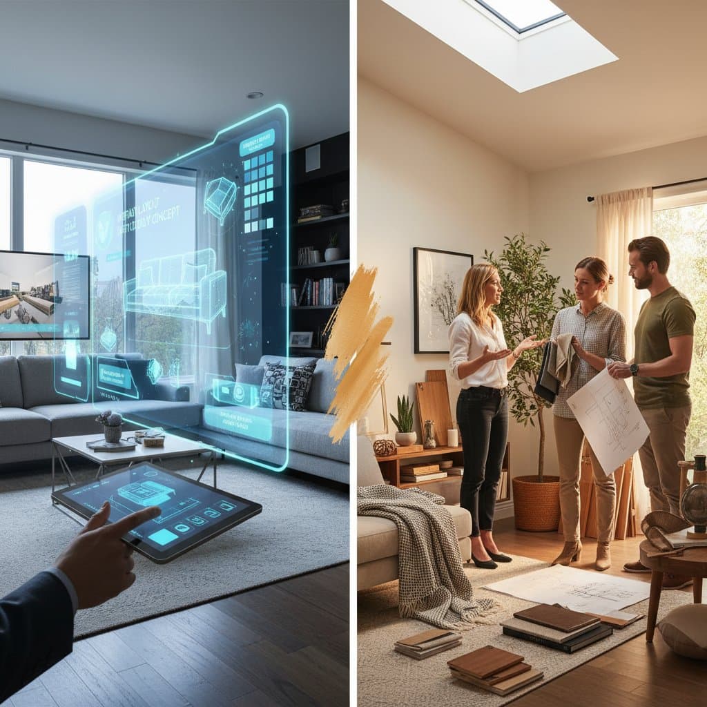 Featured image for AI Design Tools vs Human Designers for 2025 Homes
