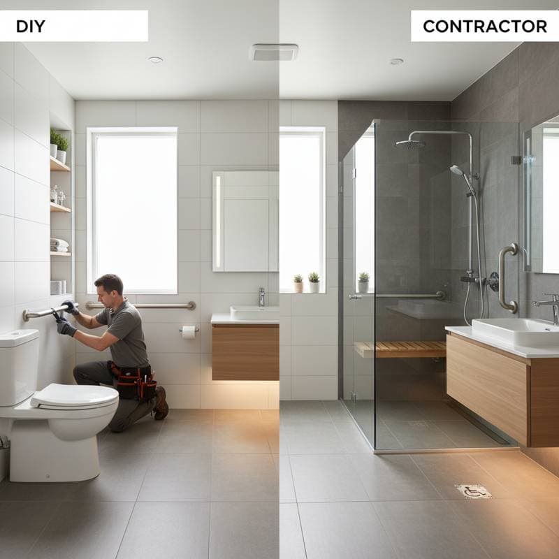 Featured image for Accessibility Bathroom Remodel: DIY or Call a Pro?