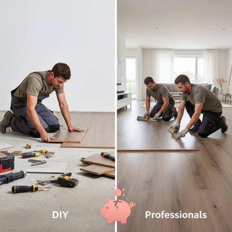 Featured image for When DIY LVP Floors Cost More Than Hiring Pros