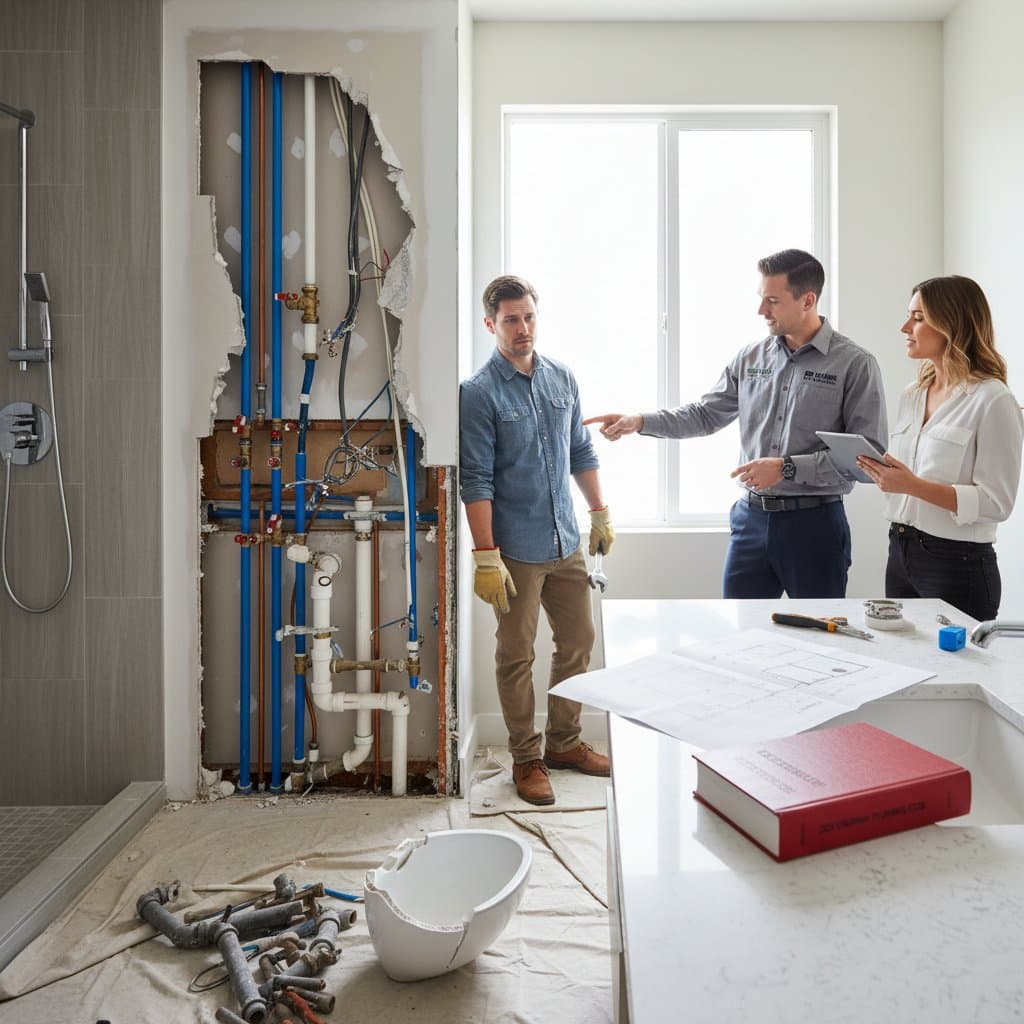 Featured image for Why Bathroom Plumbing Needs a Licensed Professional