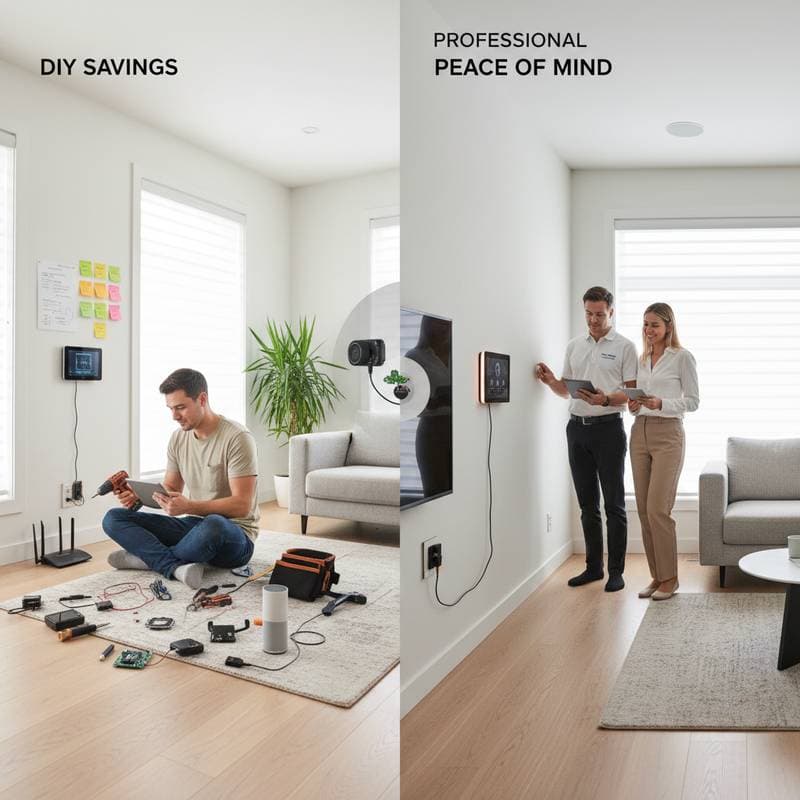Featured image for Smart Home Setup: DIY Savings vs Pro Peace of Mind