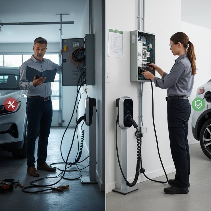Featured image for EV Charger DIY Mistakes That Void Your Insurance